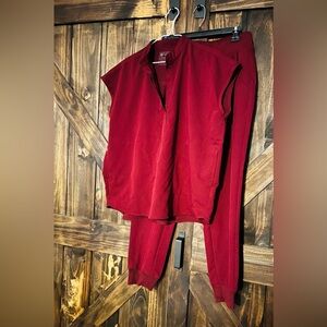 Women's Burgundy Medium Rafaela Top and Pants Set